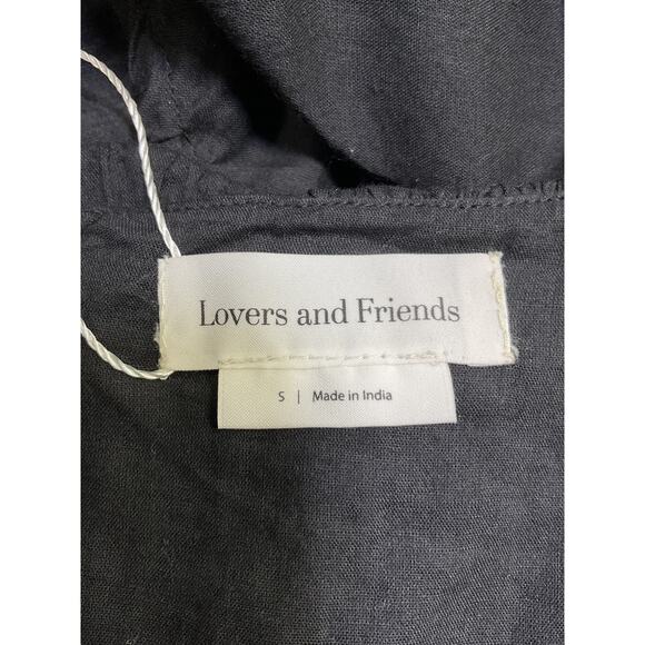 Lovers And Friends 'Lela' Black Cotton Top Size S - Picture 4 of 5